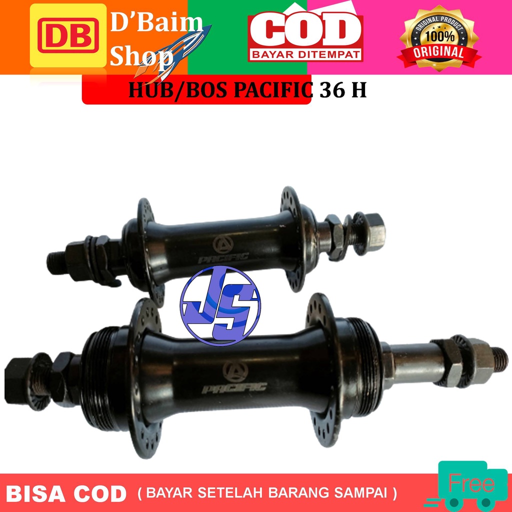 Hub Pacific  double drat 36 hole 2 drat sepeda MTB, lipat, minion, federal dan BMX