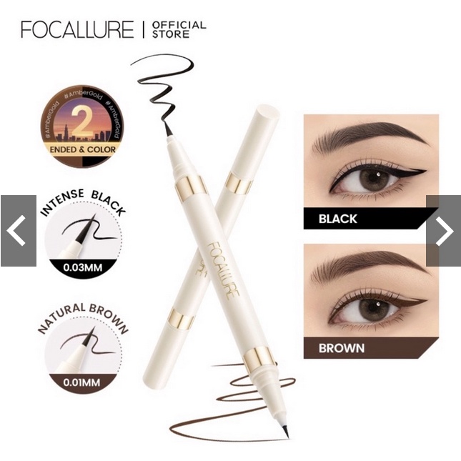 Focallure Ultra-Skinny Liquid Eyeliner 2 in 1