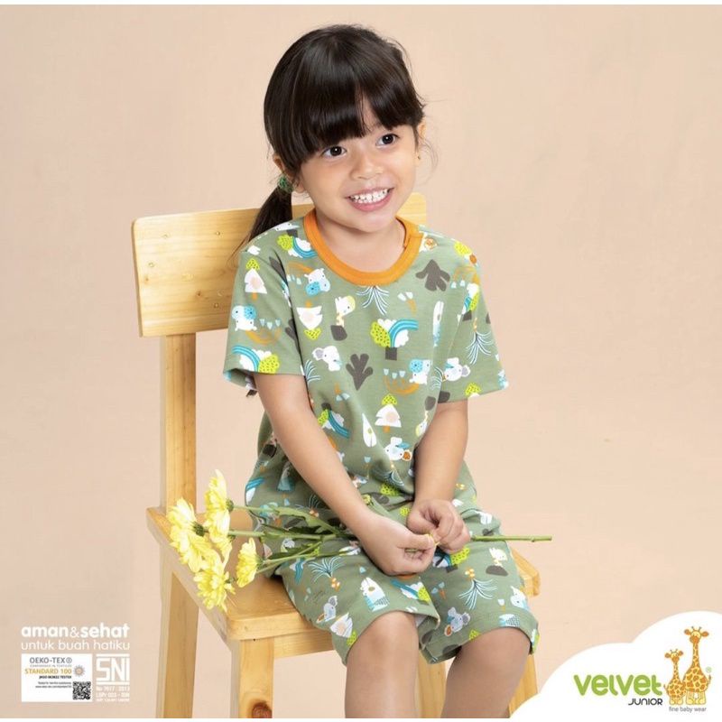 VELVET JUNIOR SETELAN OBLONG PENDEK