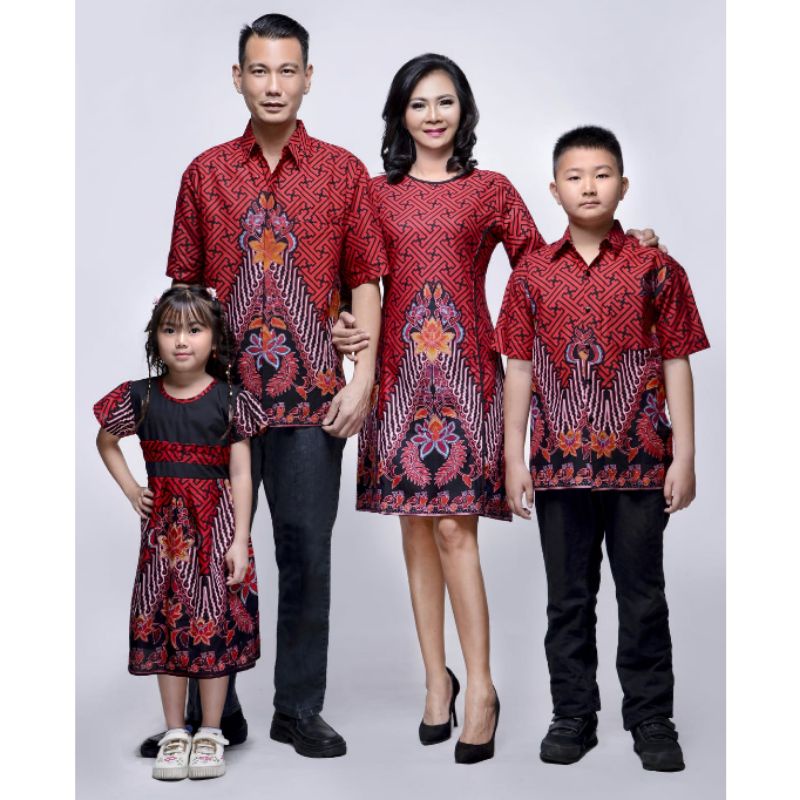 Dress Batik Wanita Jumbo 4L-5L Atasan Tunik Batik Big Size XXXL Seragam Batik Couple OR-Mrh