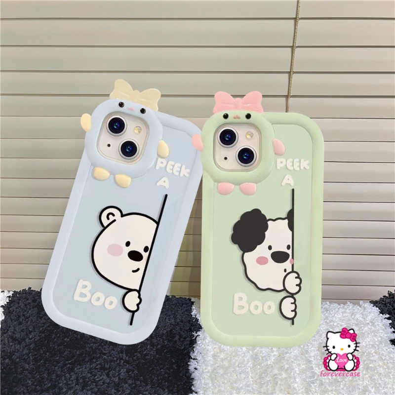Soft Case Motif Kartun 3D Untuk iPhone 11 13 12 14 Pro MAX 6 6s 7 8 Plus XR 14 Plus X XS MAX SE 2020