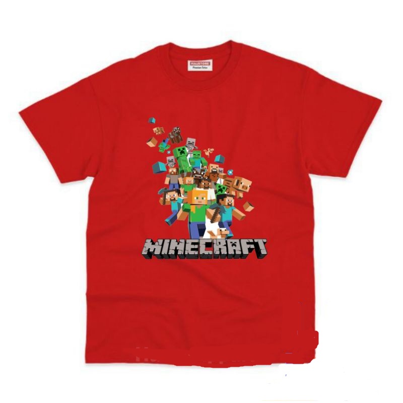 BAJU ANAK KAOS ANAK MINECRAFT