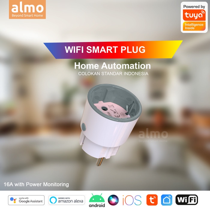 Jual ALMO Tuya Wifi Smart Plug Home Automation IoT Android IOS | Shopee ...