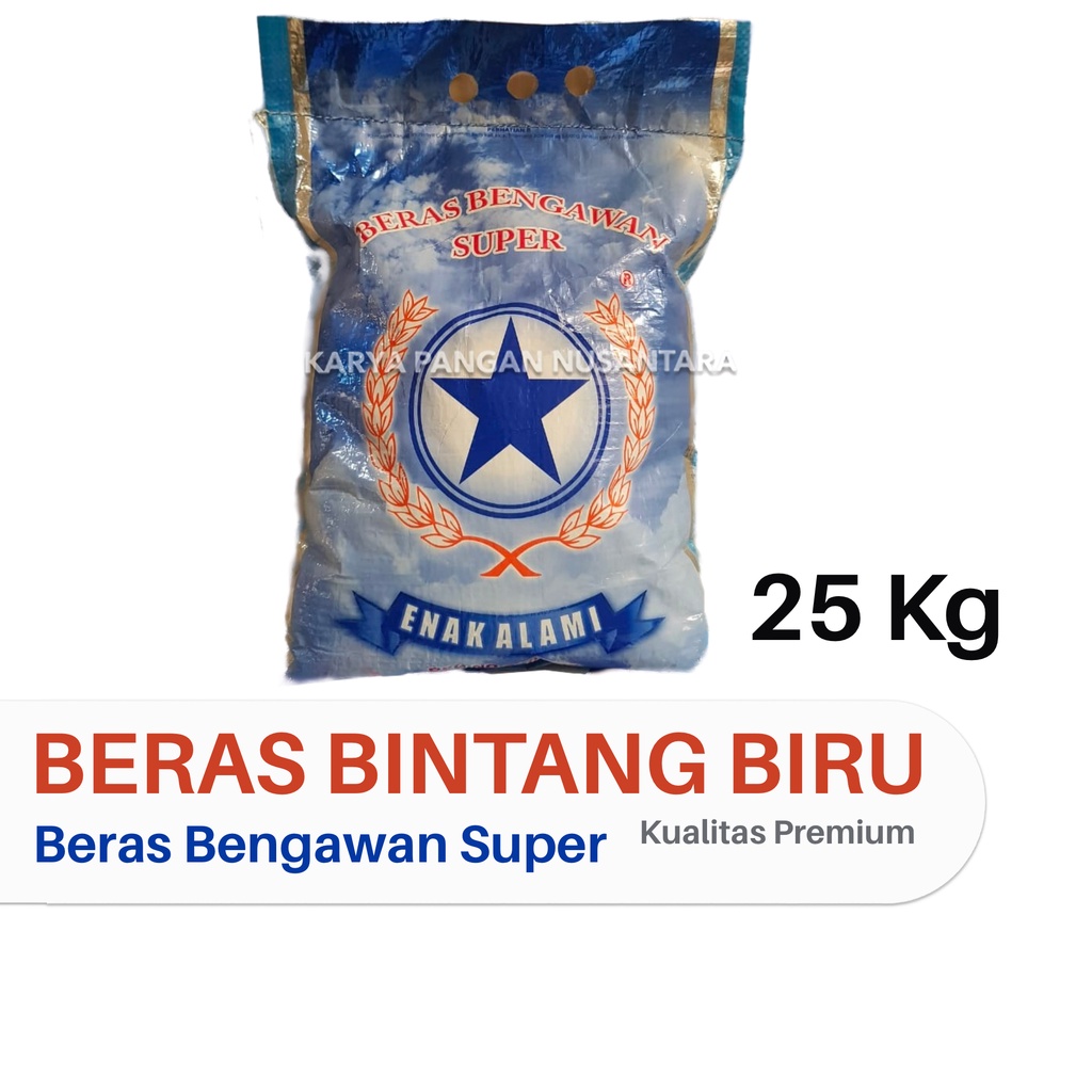 BERAS BENGAWAN SUPER 25 KG BERAS BINTANG BIRU 25KG ORIGINAL