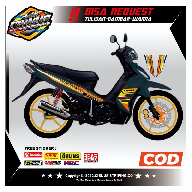 Striping Vega ZR . Striping Motor Vega ZR