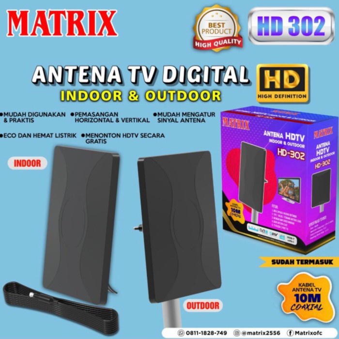 Antena Matrix Antena Digital Hd 302
