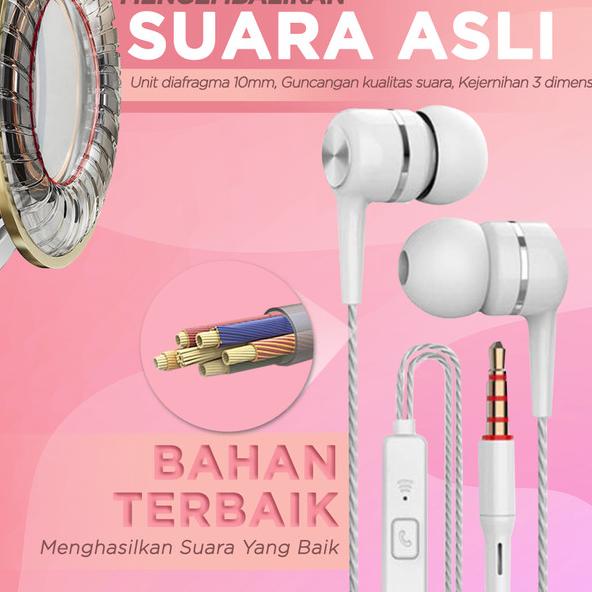 ZHFU RADEA PREMIUM EARPHONE HEADSET HANDSFREE ULTRA BASS