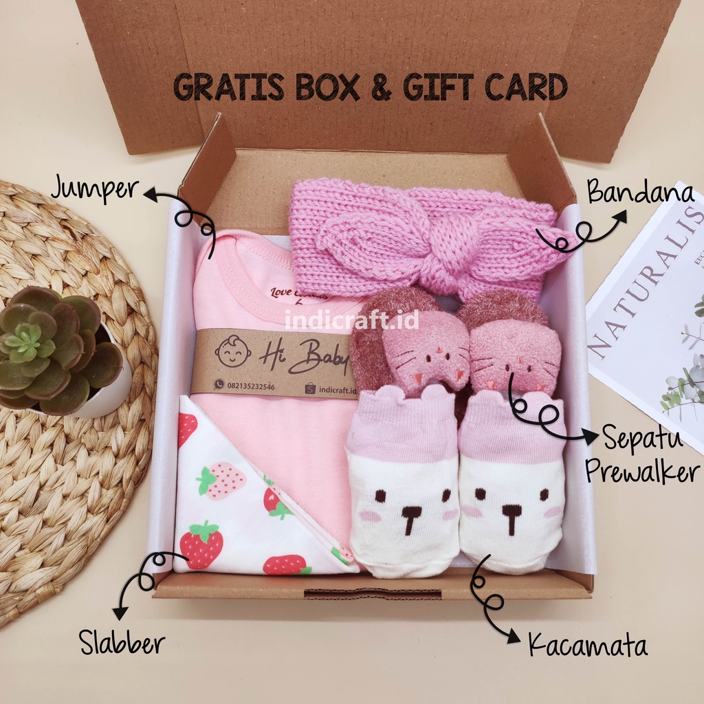 Kado Lahiran Bayi Perempuan / Kado Bayi Baru Lahir / Hampers Bayi Cewek / Set Bayi Perempuan