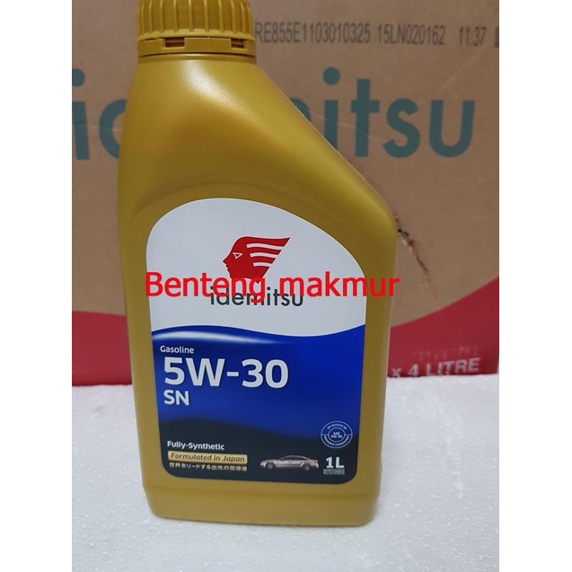 oli mesin gasoline 5w30 full synthetic idemitsu