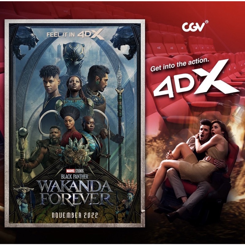 Poster Black Panther Wakanda Forever Original CGV