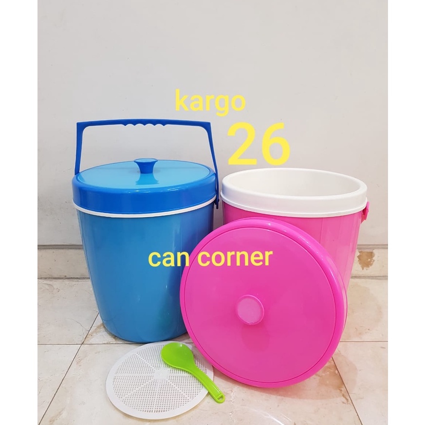 Rice Ice Bucket 26 pengiriman via Kargo / Termos Nasi / Termos Es Batu / Termos Nasi Besar / Termos