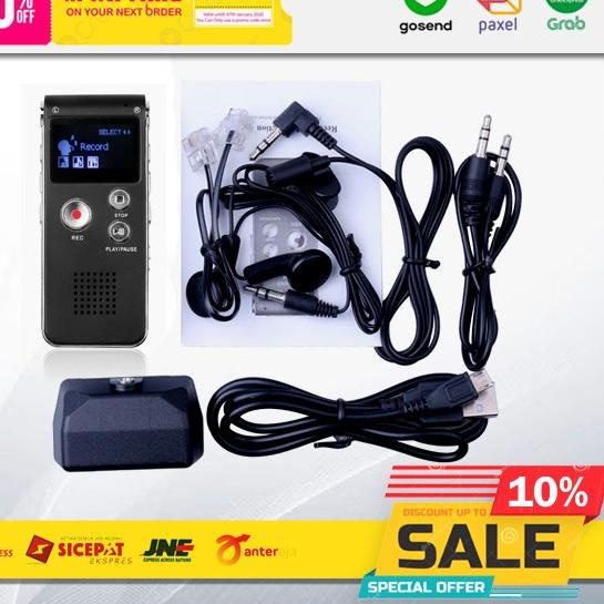 Voice Recorder Alat Perekam Suara Audio Recorder Mini 8GB