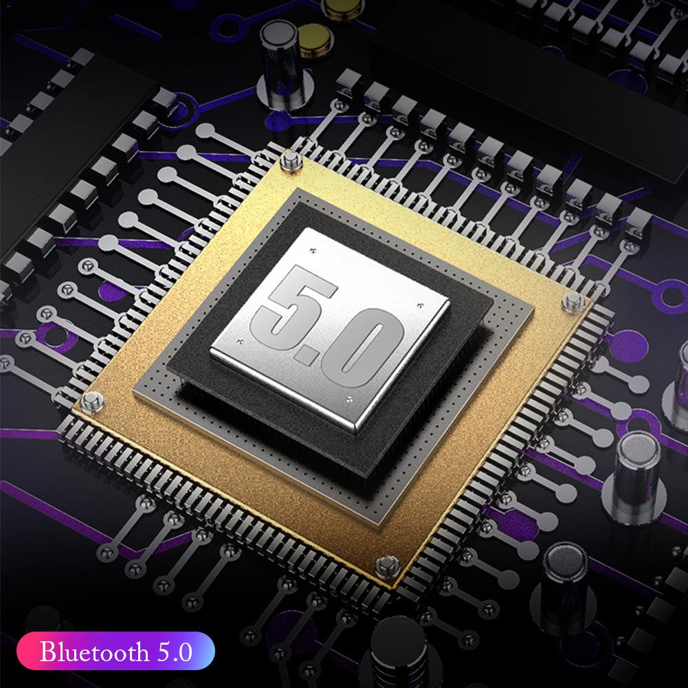 TWS Sport Earphone True Wireless Bluetooth 5.1 LED Touch with Powerbank Charging Dock 2000mAh - 7RSK48BK