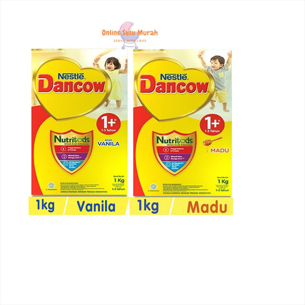 DANCOW 1+ VANILA MADU 1000GR