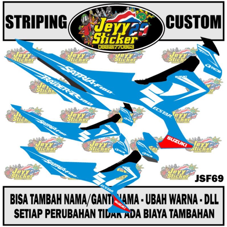 STRIPING STICKER CUSTOM SATRIA FU FACELIFT BARONG CBU TYPE S