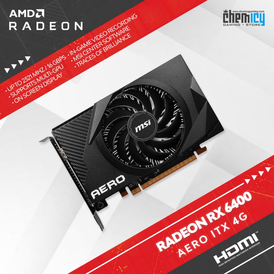 MSI Radeon RX 6400 AERO ITX 4G