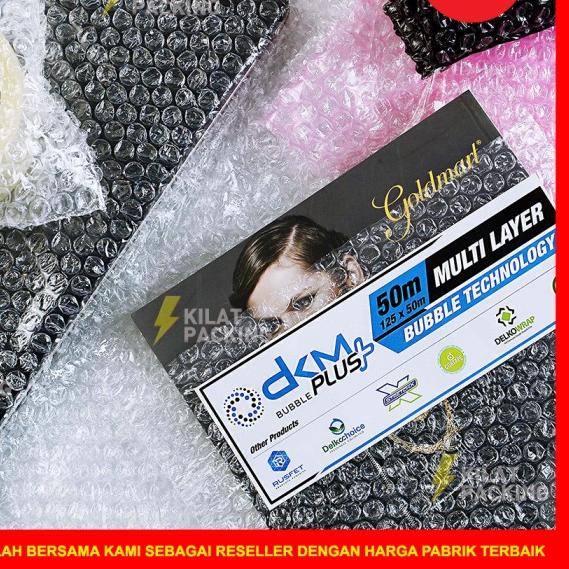 

BUBBLE WRAP 60CM X 50M PREMIUM TEBAL DELKOMAS DKM PLUS SATUAN - 60CM X 50M, Bening Premium