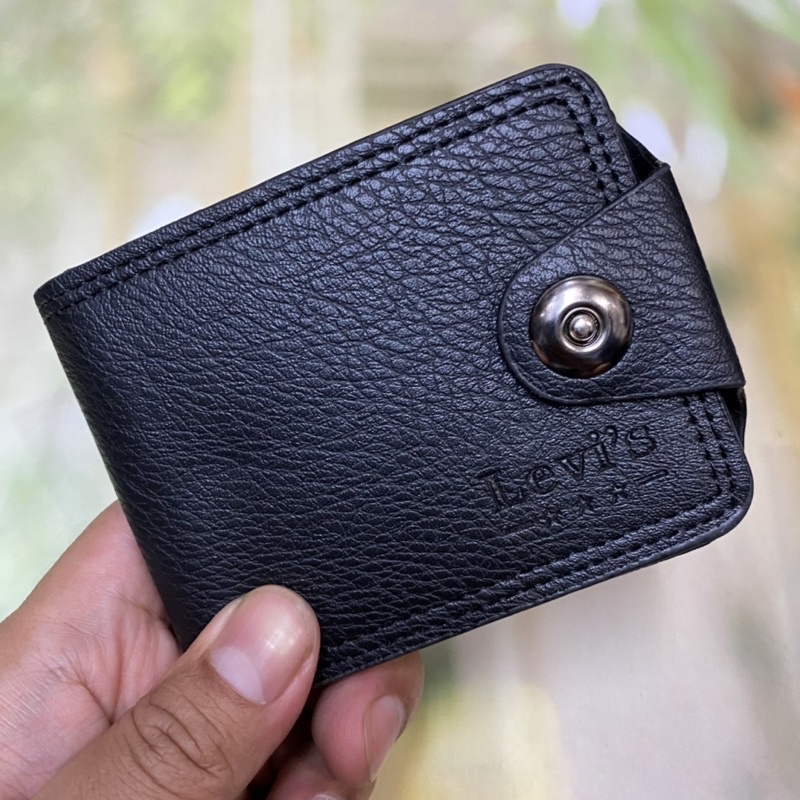 DOMPET PRIA SELETING LUAR DOMPET LIPAT KULIT SINTETIS DOMPET COWO MURAH