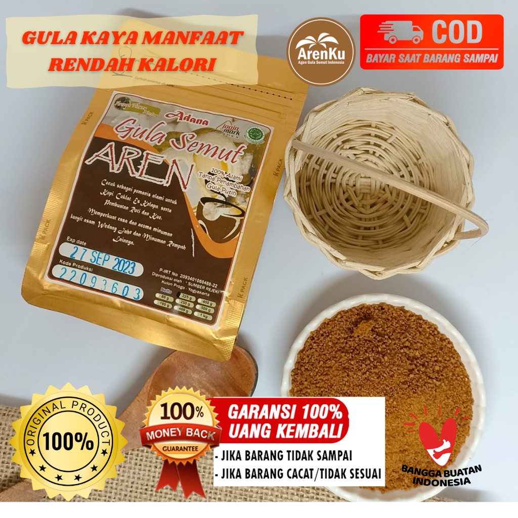 

Gula Semut Aren Original Gula Aren Sehat Bagus untuk Kesehatan Mengurangi Resiko Berbagai Macam Penyakit Gula Aren Asli Tanpa Tambahan Gula Pasir