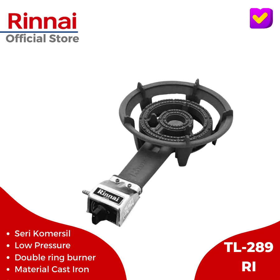 KOMPOR COR RINNAI TL-289 RI KOMPOR INDUSTRI API SERIBU