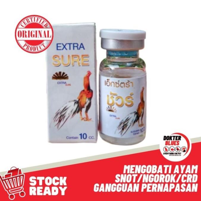 DISKON Obat Ayam EXTRA SURE PUTIH (10 ml) Import Ayam Bangkok Thailand Ngorok