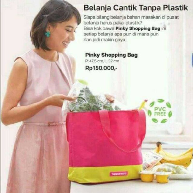 Pinky shopping bag ori tupp