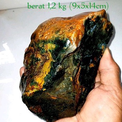 batu pancawarna hijau Garut kristal (926)