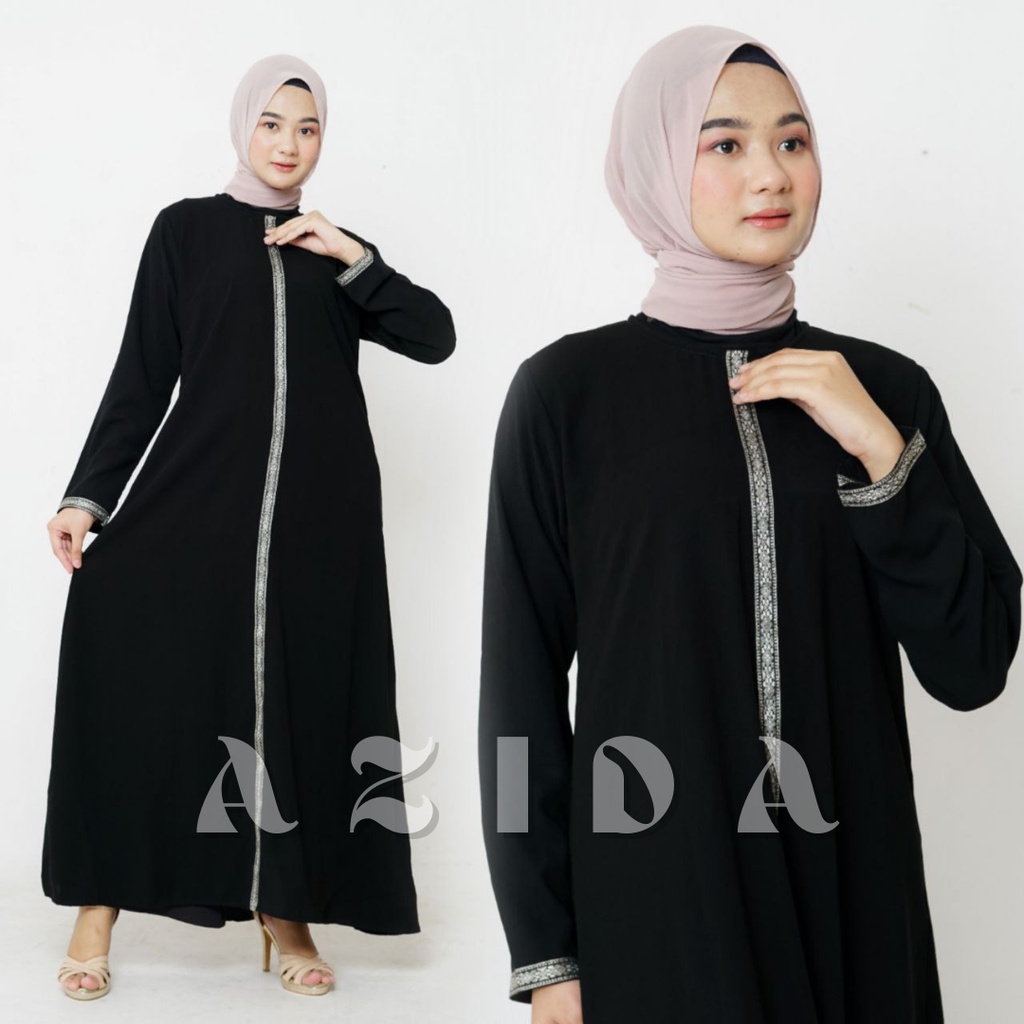 Abaya List Putih Abaya Hitam Turkey Abaya List Tangan Gamis Turkey Terbaru