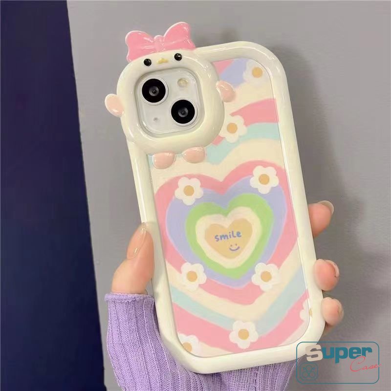 Soft Case Desain Bunga Senyum Hati 3D Untuk Redmi 9T 9A 9C 10C 10A 9C NFC PO CO M3