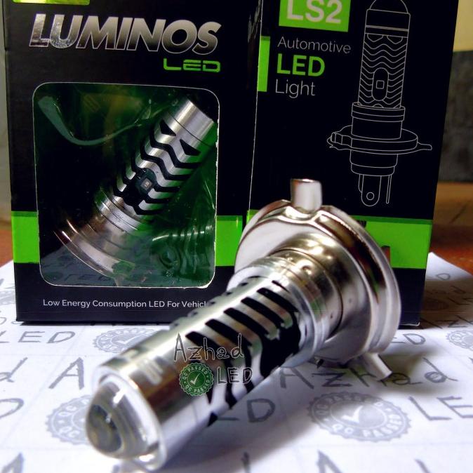 Lampu LED H4 Laser LS2 Luminos 26 Watt ACDC Mobil Motor 2 Warna HS1