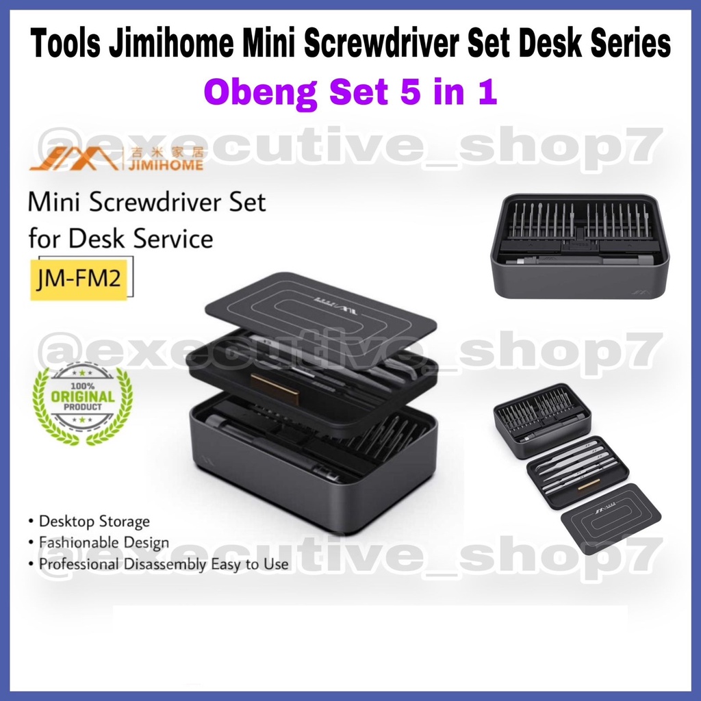 Tools Jimihome Mini Screwdriver Set Desk Series Obeng Set 5 in 1