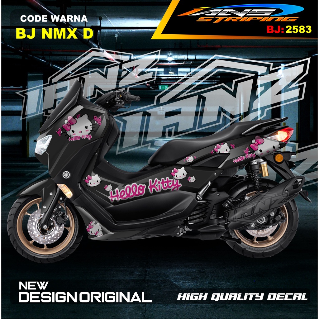 STICKER NMAX FULL BODY ANIMASI HELLOKITTY / STICKER VARIASI ALL NEW NMAX TERBARU  / STICKER NMAX OLD