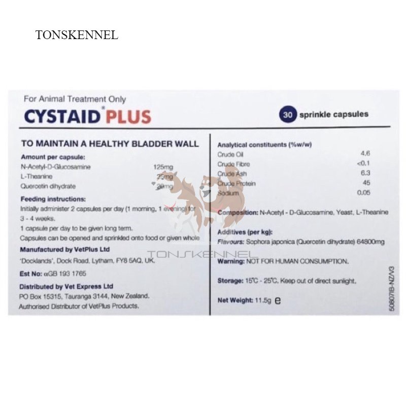 CYSTAID PLUS CAT (OBAT SALURAN KENCING KUCING)