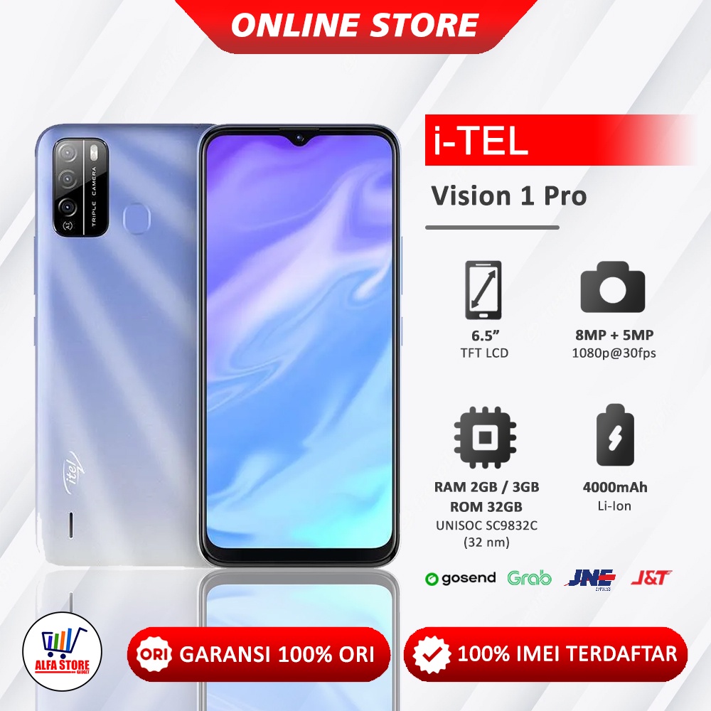HP Itel Vision 1 Pro RAM 3/32GB Garansi Resmi by Infinix