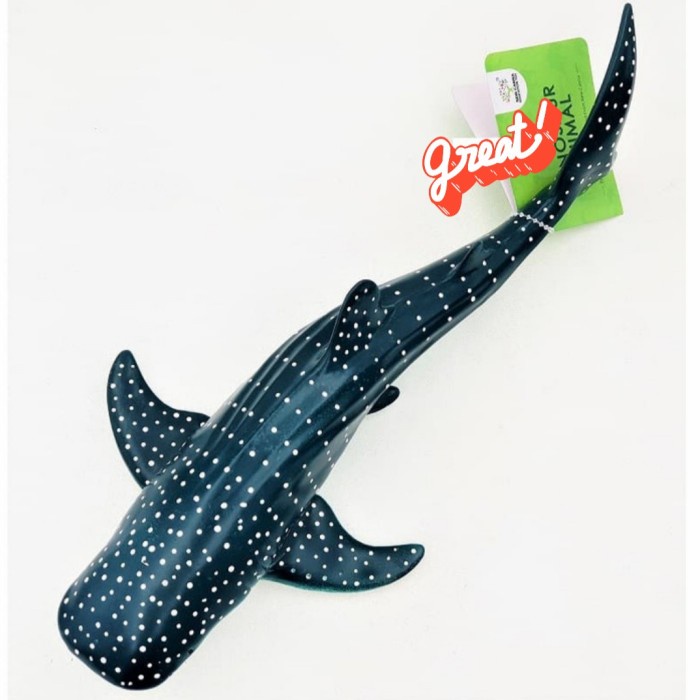 Mainan Ikan Hiu Paus Figure Ocean World Whale Shark Ikan Hiu Tutul