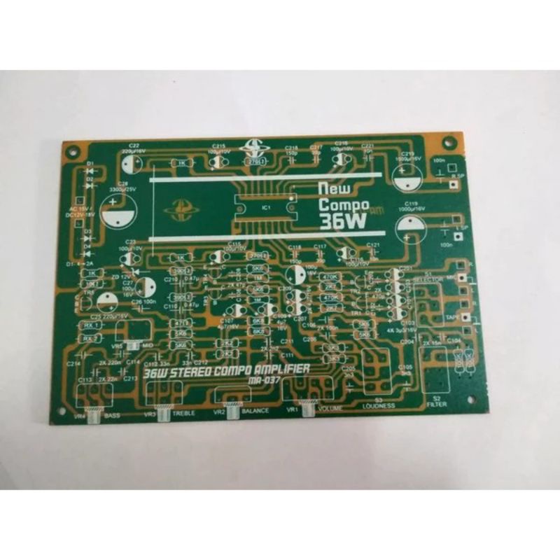 Pcb Power New Compo Amplifier Stereo 36 W Saturn MA - 037 ic LA4500