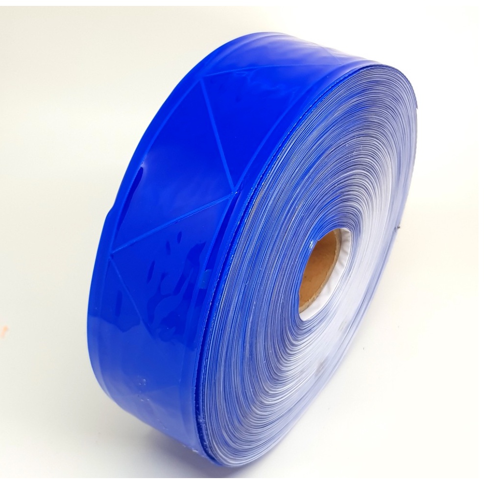 Pita Scotchlite Skotlet Reflektor PVC Biru 5cm per 1 meter / Scotlight Meteran Reflektif reflektor baju safety wearpack