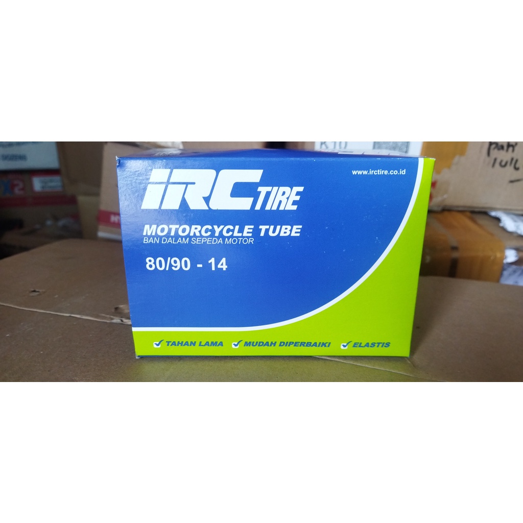 BAN DALAM DEPAN/BELAKANG MOTOR MATIC 80/90-14 IRC