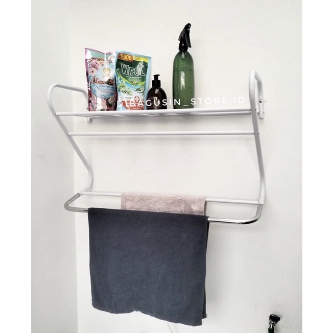 INFORMA Rak handuk rak sabun rak dinding