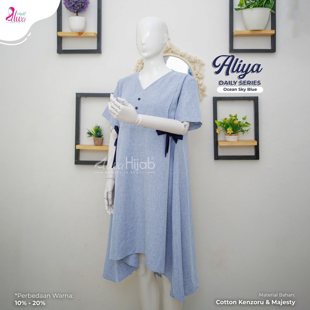ALIYA DAILY DRESS BY ALWA HIJAB/DASTER/DASTER KATUN/KATUN MADINAH/DASTER ADEM