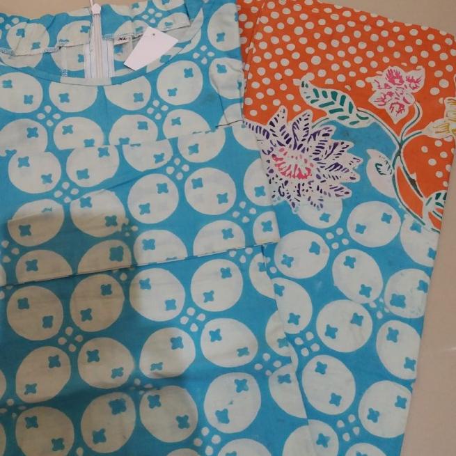 Dress batik model sabrina