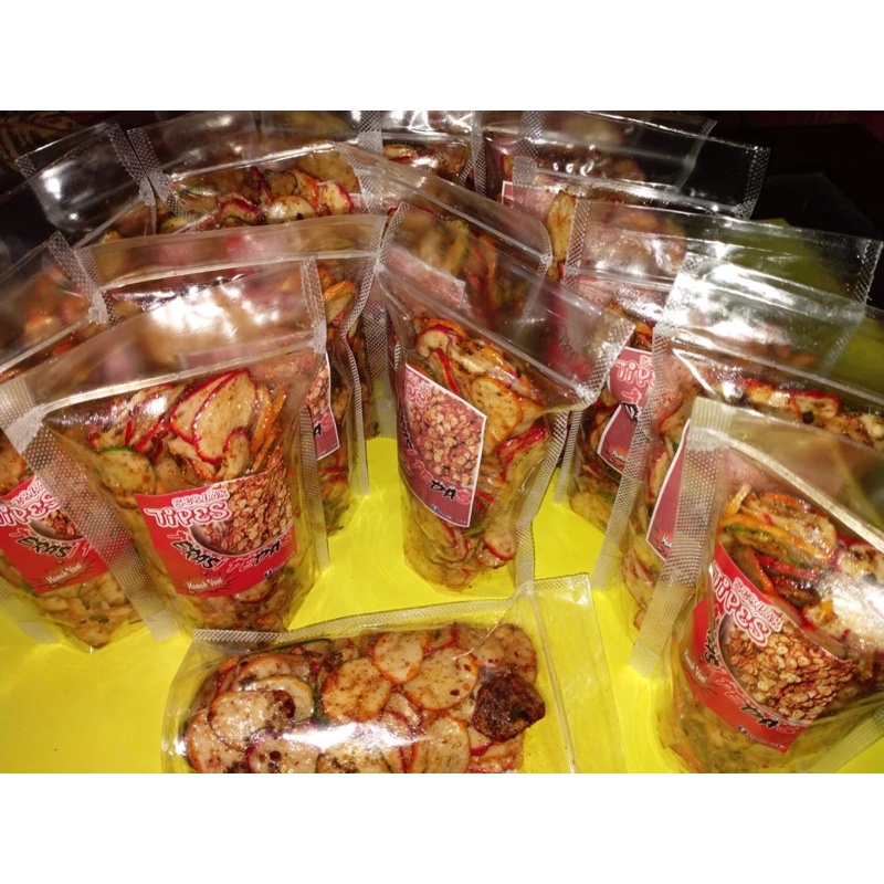 

(PROMO)KERUPUK JUDES TIPES (TERASI PEDAS)250GR-1KG