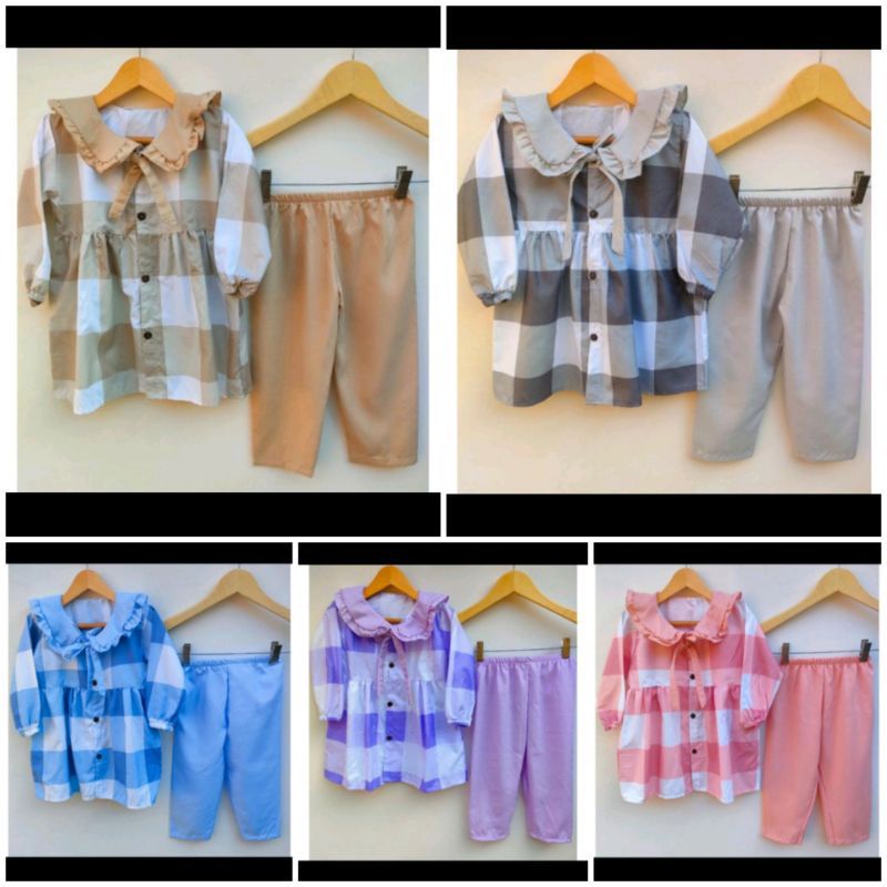 Setelan Zavina Anak / Tunik One Set Haruka Anak Usia 2-10 Tahun