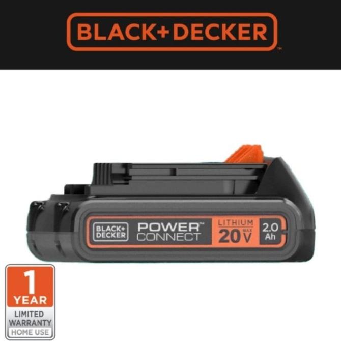Battery Baterai Cordless Bor Black Decker 20V 2Ah BDCHD18K STC1820EPCF