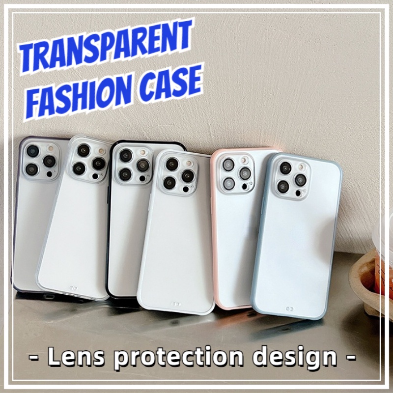 Case Pelindung Lensa Transparan Anti Jatuh Untuk IPhone 14 Plus 11 13 12 Pro Max