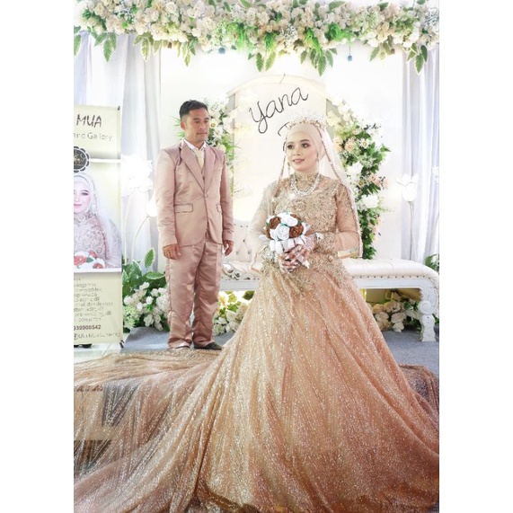 Preloved Gaun Pengantin Ball Gown second gaun bekas