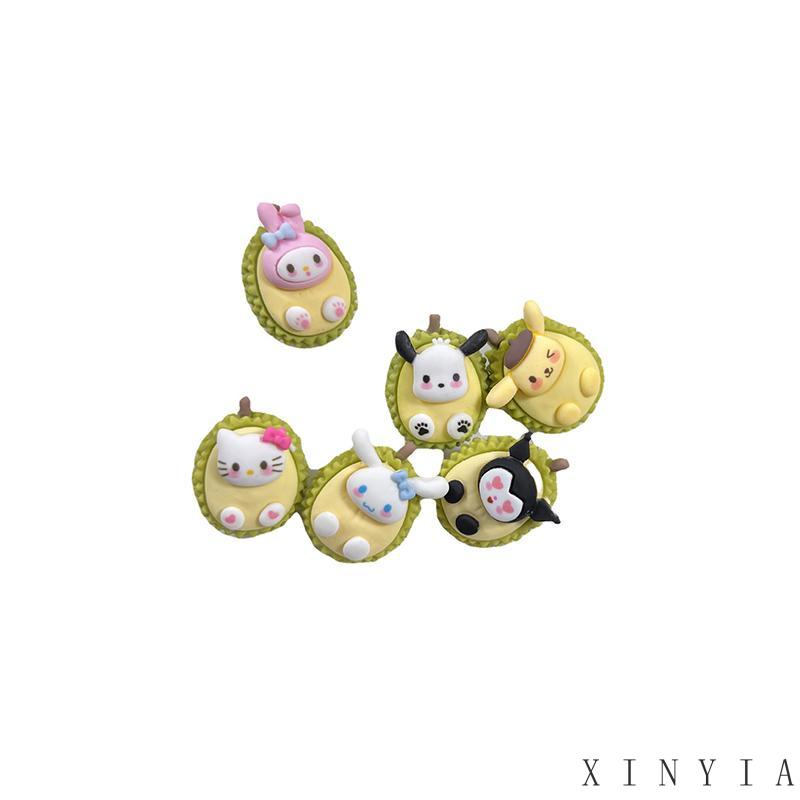 【Bayar di tempat】Klip Rambut Anak Jepit Rambut Mini Bentuk Kartun Hello Kitty Bahan Resin Untuk Anak Perempuann