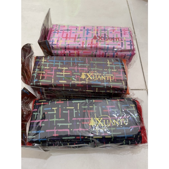 

Pencil case / tempat pensil kain sleting 3 satuan RATU.SHOP25