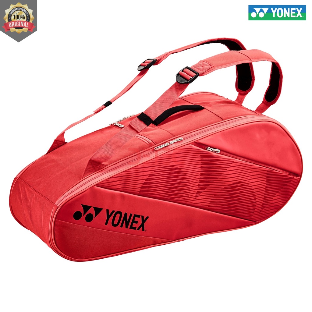 Tas Raket BA82226EX BA82026EX PRO BAG 6pcs YONEX - Brigth red