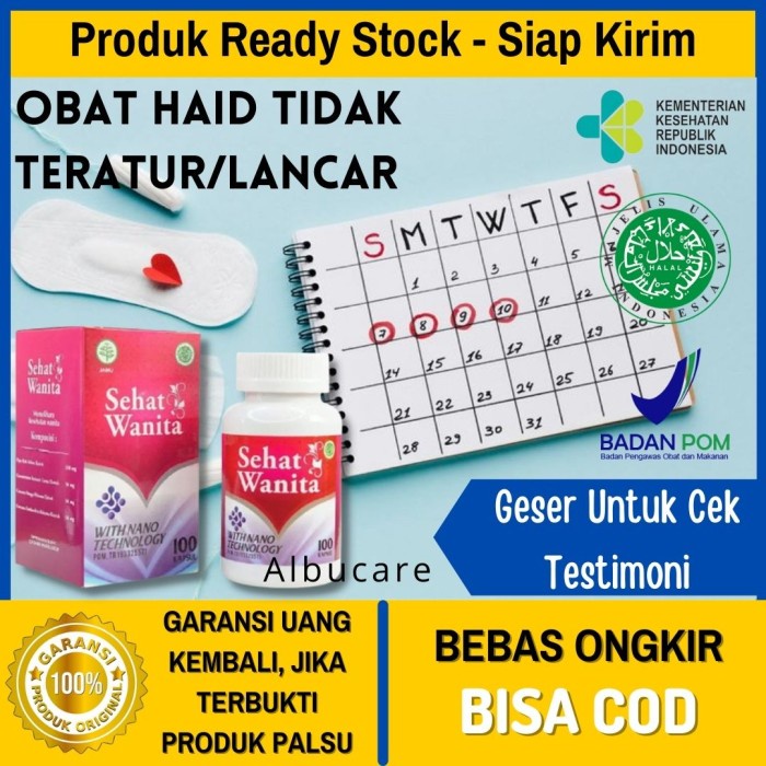 Obat Haid Tidak Teratur Lancar Herbal Jamu Sehat Wanita Pelancar Haid